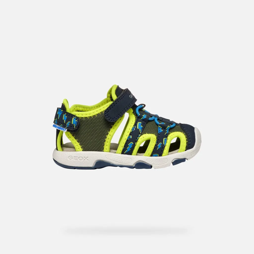 GEOX Toddler Multy Closed toe Sandals Pistachio/Navy
